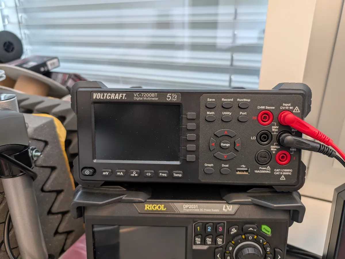 Voltcraft VC-7200BT bench digital multimeter with Bluetooth.
