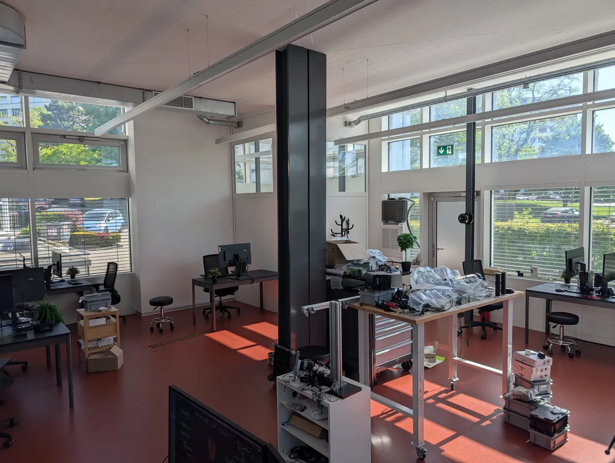 Coworking and collaboration space.